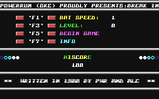C64 GameBase Break_In (Public_Domain) 1988