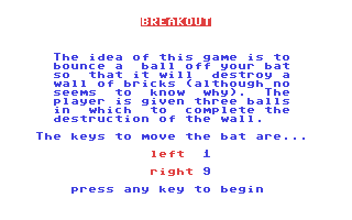 C64 GameBase Breakout Hayden_Book_Company,_Inc. 1984