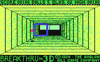 C64 GameBase Breakthru_in_3D Avalon_Hill_Microcomputer_Games,_Inc. 1984