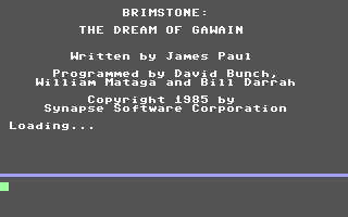 C64 GameBase Brimstone_-_The_Dream_of_Gawain Broderbund/Synapse_Software 1985