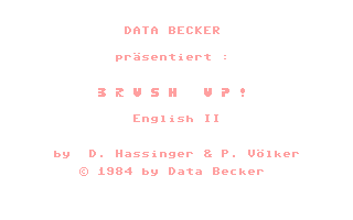 C64 GameBase Brush_Up_Your_English_II Data_Becker_GmbH 1984
