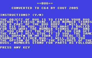 C64 GameBase Bug (Not_Published) 2005