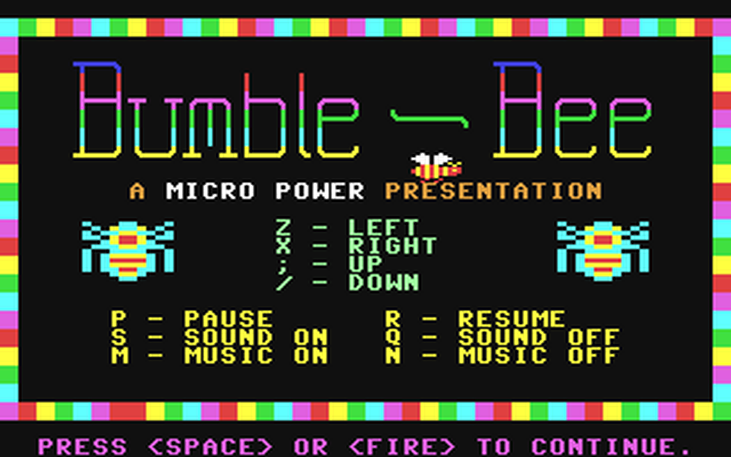 C64 GameBase Bumble-Bee Micro_Power 1984