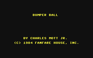 C64 GameBase Bumper_Ball CBS_College_Publishing 1985