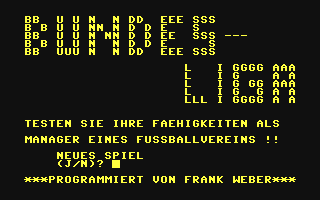 C64 GameBase Bundesliga (Public_Domain) 1989
