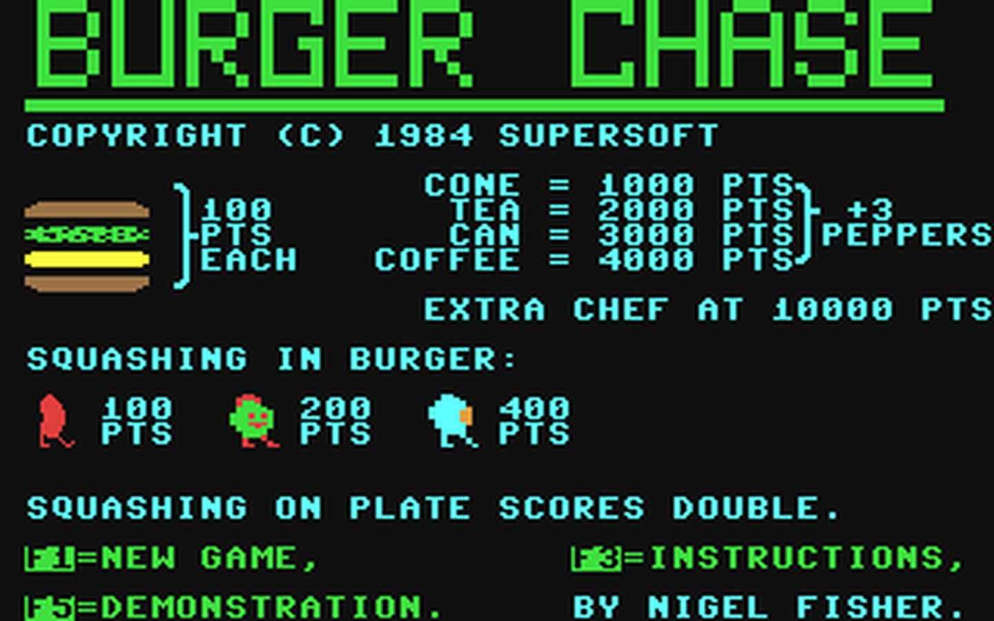 C64 GameBase Burger_Chase Supersoft 1984