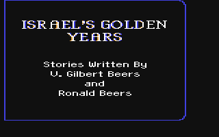 C64 GameBase Baker_Street_Kids,_The_-_Israel's_Golden_Years Educational_Publishing_Concepts,_Inc. 1986