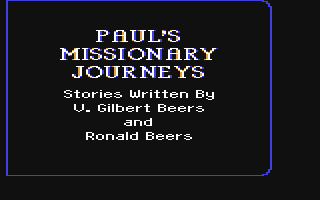 C64 GameBase Baker_Street_Kids,_The_-_Paul's_Missionary_Journeys Educational_Publishing_Concepts,_Inc. 1986