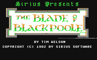 C64 GameBase Blade_of_Blackpoole,_The Sirius_Software 1982