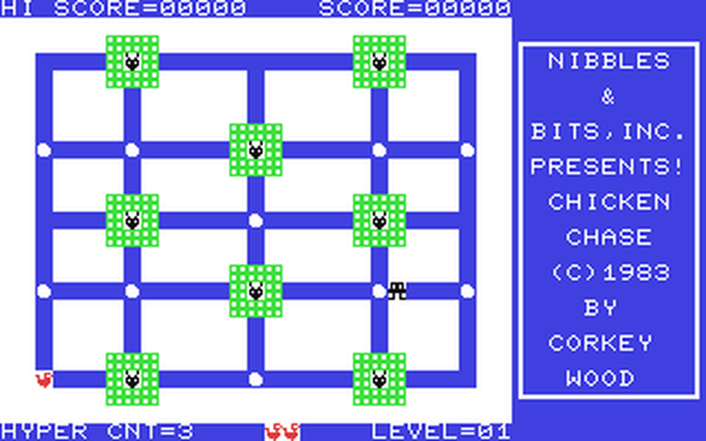 C64 GameBase Chicken_Chase Nibbles_&_Bits,_Inc. 1983