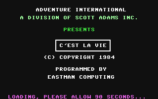 C64 GameBase C'est_la_Vie Adventure_International 1984
