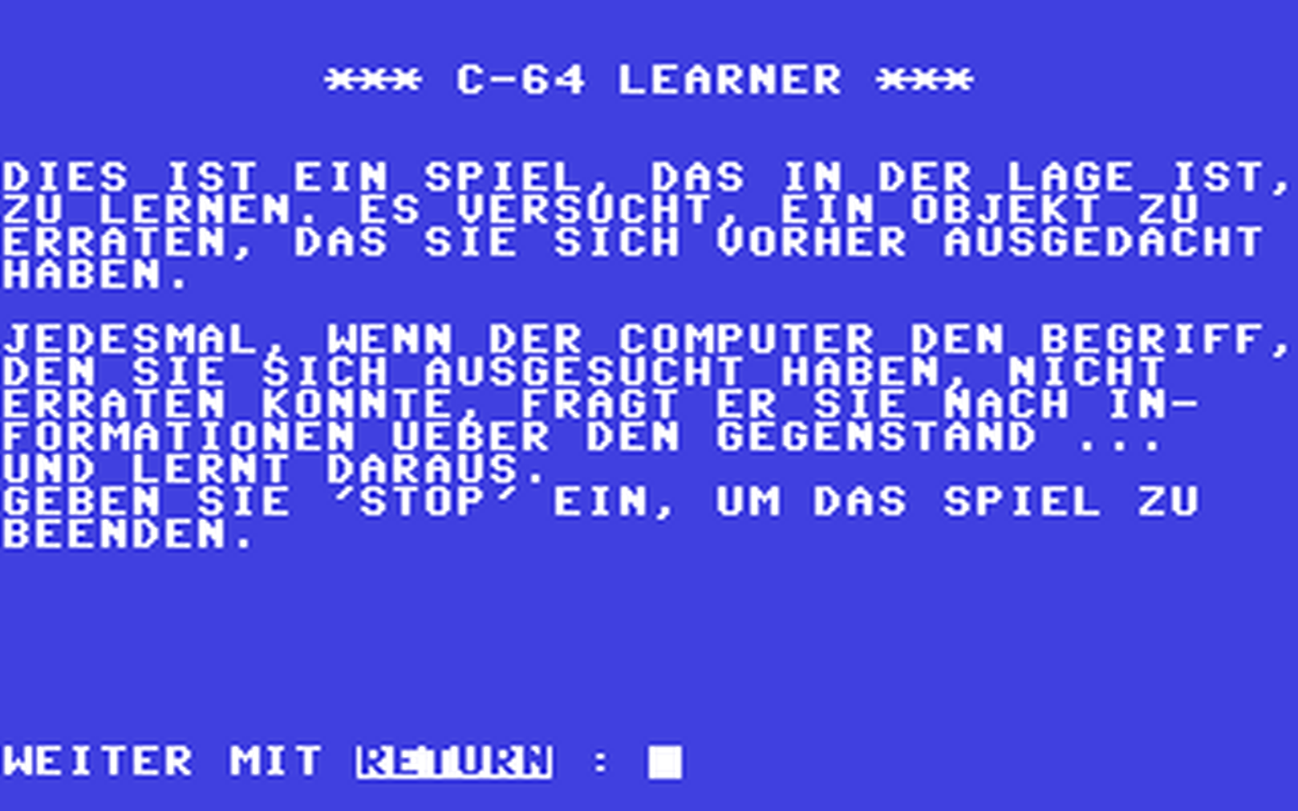C64 GameBase C-64_Learner