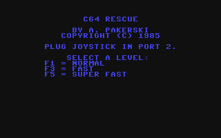 C64 GameBase C64_Rescue Loadstar/Softalk_Production 1985