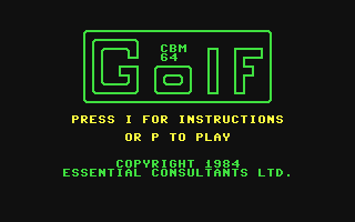 C64 GameBase CBM_64_Golf QBIT/Essential_Consultants_Ltd. 1984