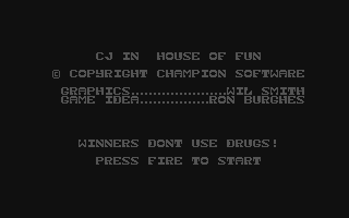 C64 GameBase CJ_in_House_of_Fun Champion_Software 1992