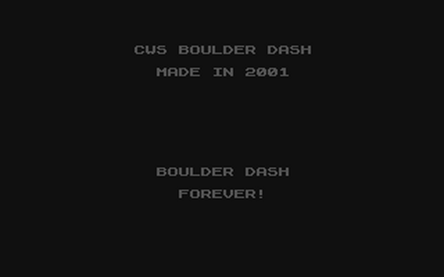 C64 GameBase CWS_Boulder_Dash (Not_Published) 2001