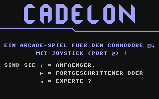 C64 GameBase Cadelon Tronic_Verlag_GmbH/Computronic 1985