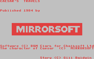C64 GameBase Caesar's_Travels Mirrorsoft_Ltd. 1984