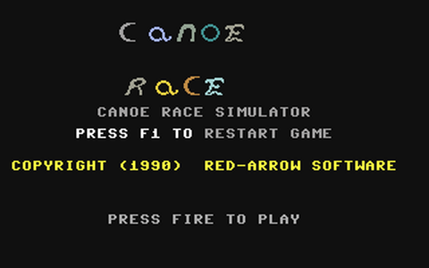 C64 GameBase Canoe_Race_Simulator Red_Arrow_Software 1985