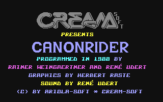 C64 GameBase Canonrider Ariolasoft 1988