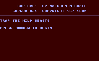 C64 GameBase Capture! The_Code_Works/CURSOR 1980