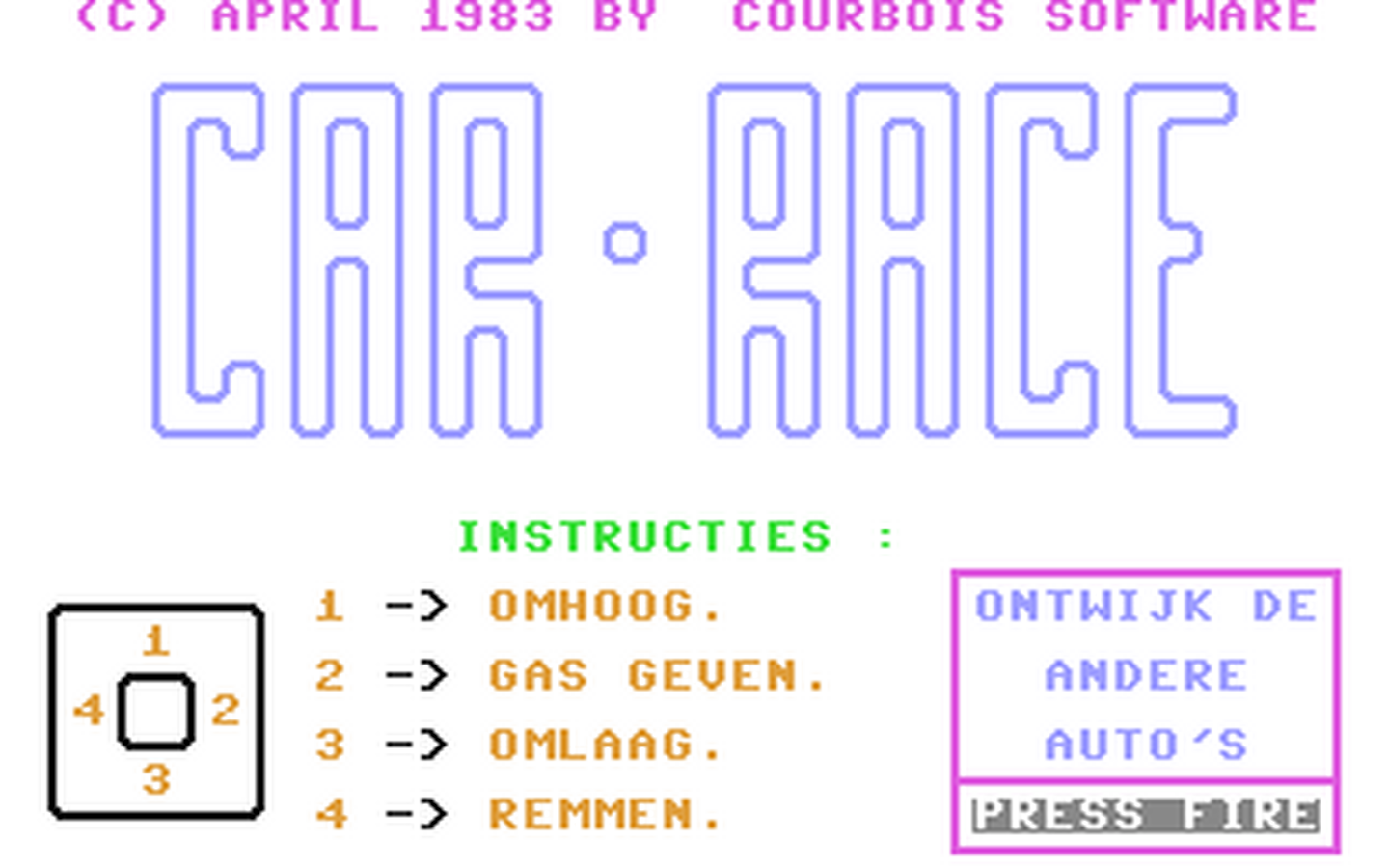 C64 GameBase Car-Race Courbois_Software 1983