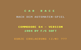 C64 GameBase Car_Race F/S_Soft 1984