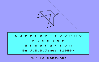 C64 GameBase Carrier-Bourne_Fighter_Simulation JGS_James 1986