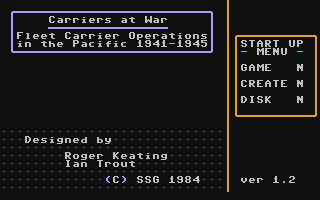 C64 GameBase Carriers_at_War SSG_(Strategic_Studies_Group) 1984