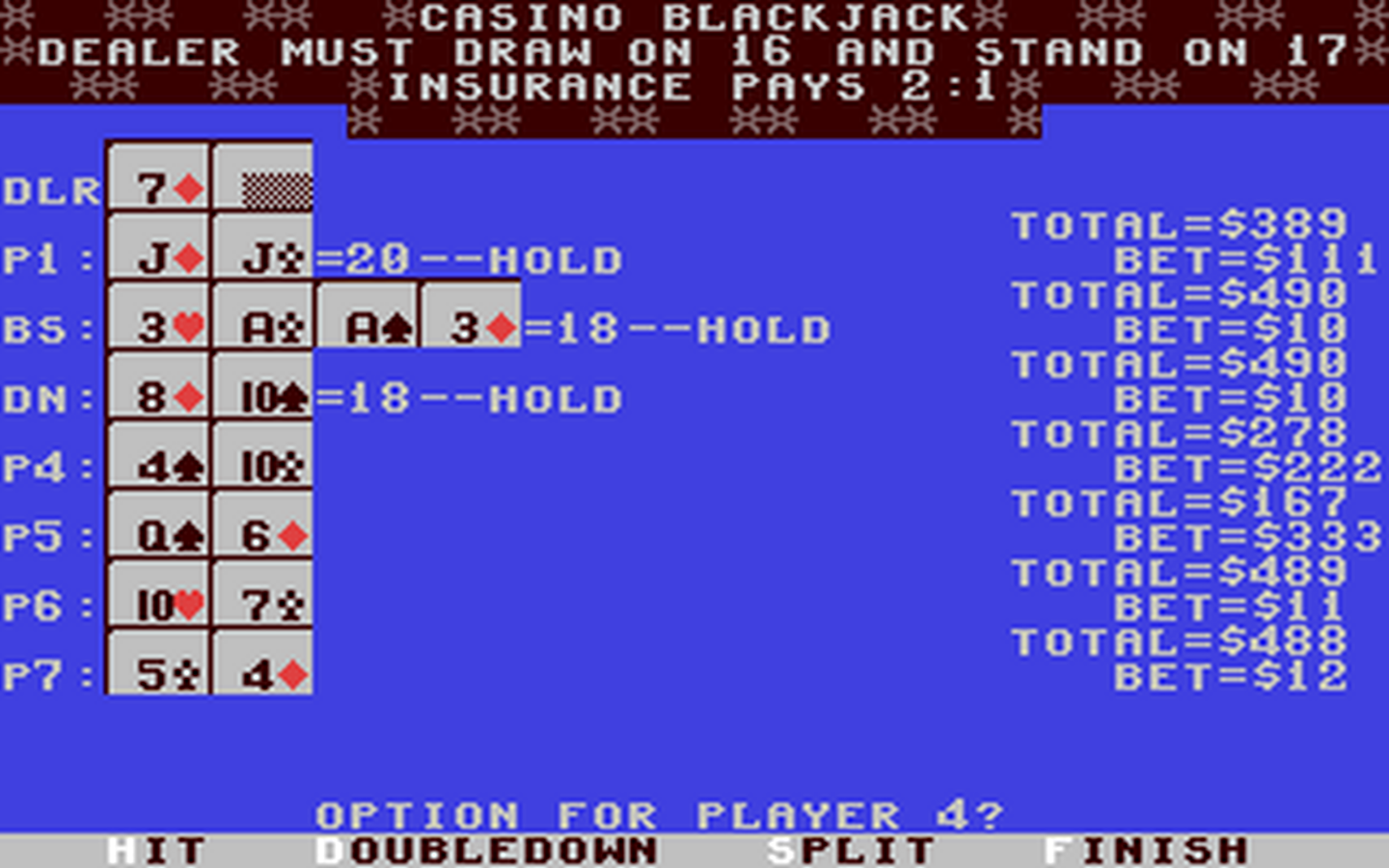C64 GameBase Casino_Blackjack Loadstar/Softdisk_Publishing,_Inc. 1993