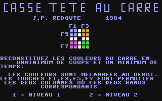 C64 GameBase Casse-tete_au_carré Hebdogiciel 1984
