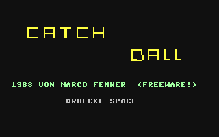C64 GameBase Catch_Ball (Public_Domain) 1990