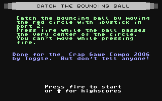 C64 GameBase Catch_the_Bouncing_Ball (Public_Domain) 2006