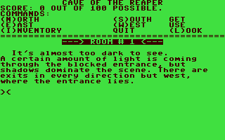 C64 GameBase Cave_of_the_Reaper Loadstar/Softdisk_Publishing,_Inc. 1987