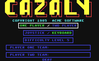 C64 GameBase Cazaly ACME_Software 1985