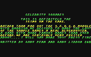C64 GameBase Celebrity_Squares Palace_Software 1988