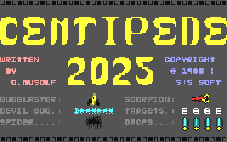 C64 GameBase Centipede_2025 S+S_Soft_Vertriebs_GmbH 1985