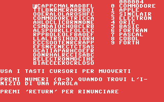 C64 GameBase Cercaparole Jacopo_Castelfranchi_Editore_(JCE) 1984