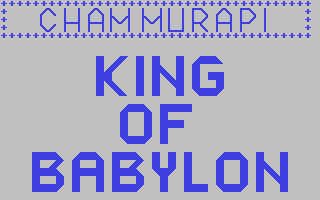C64 GameBase Chammurapi_-_King_of_Babylon