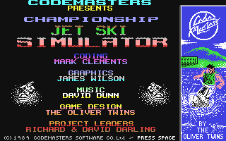 C64 GameBase Championship_Jet_Ski_Simulator Codemasters 1989