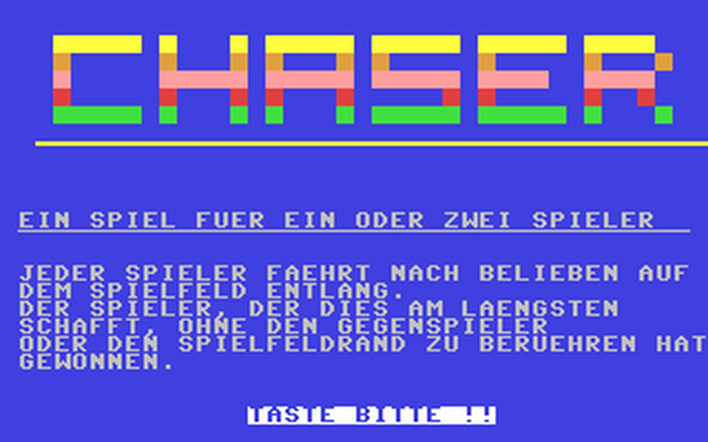 C64 GameBase Chaser Vogel-Verlag_KG/HC_-_Mein_Home-Computer 1984