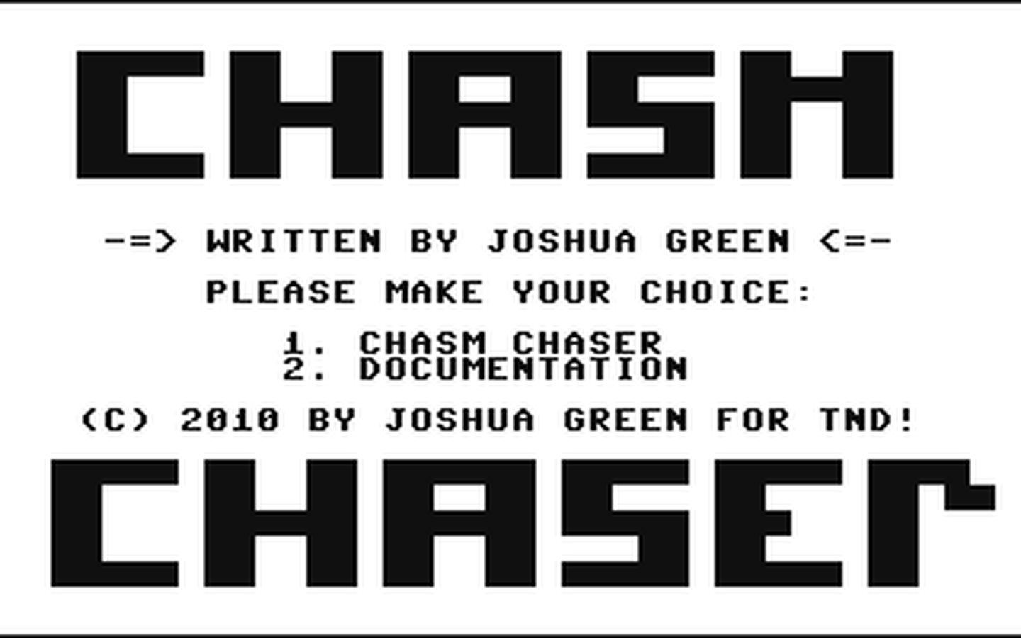 C64 GameBase Chasm_Chaser The_New_Dimension_(TND) 2010