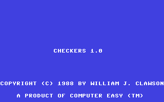 C64 GameBase Checkers_1.0 ComputerEasy 1988