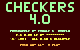 C64 GameBase Checkers_4.0 1984