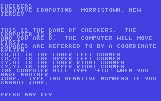 C64 GameBase Checkers Creative_Computing 1978