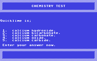 C64 GameBase Chemistry_Test_-_'O'_Level Paxman_Promotions 1983