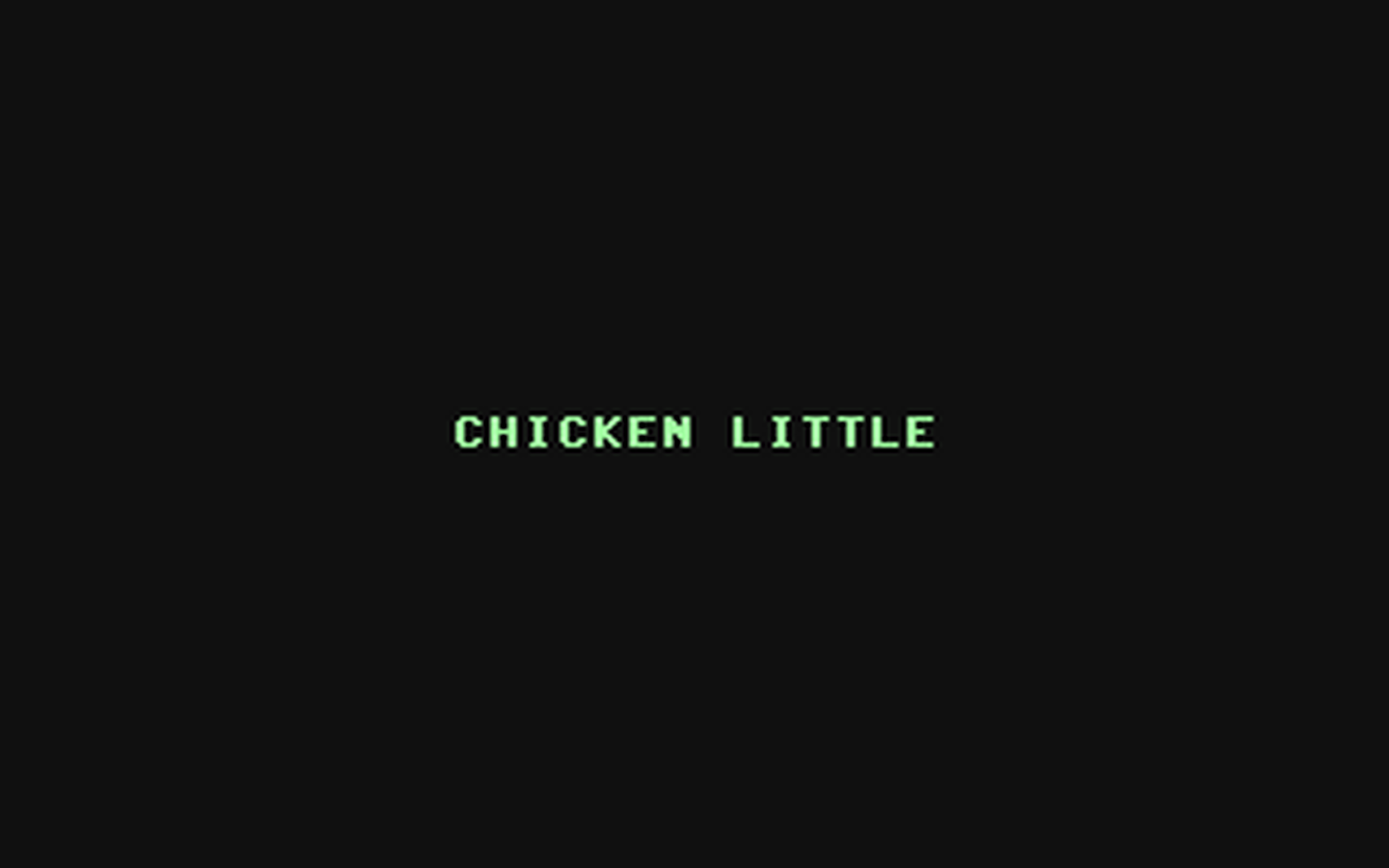 C64 GameBase Chicken_Little COMPUTE!_Publications,_Inc./COMPUTE!'s_Gazette 1983
