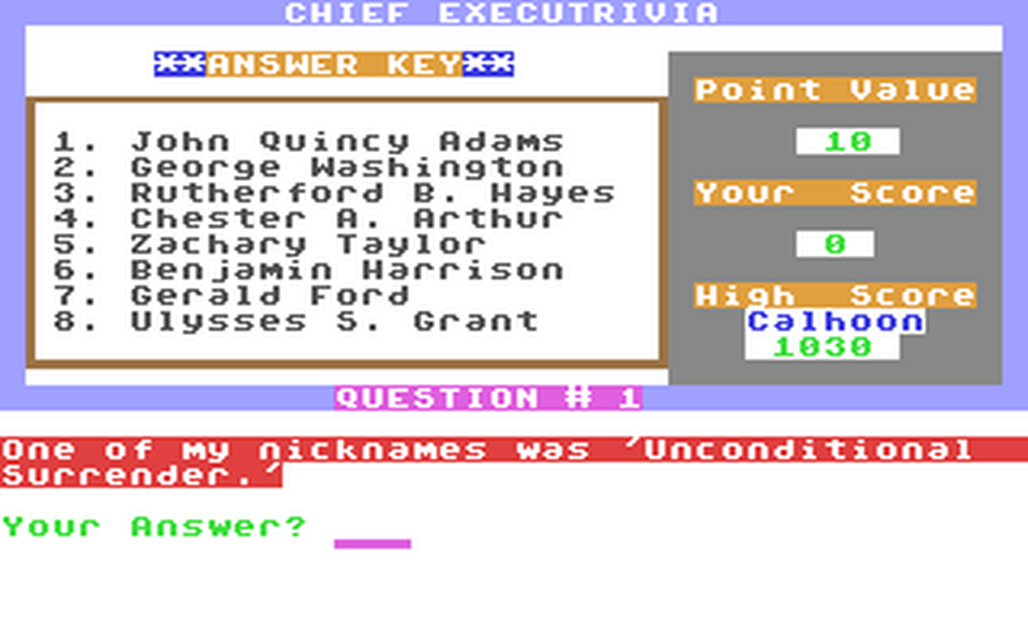 C64 GameBase Chief_Executrivia Loadstar/Softdisk_Publishing,_Inc. 1990