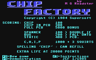 C64 GameBase Chip_Factory Supersoft 1985