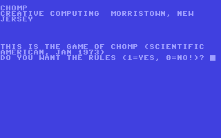 C64 GameBase Chomp Creative_Computing 1978